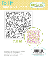 Graphic of Foil It Florals and Flutters which is flowers and butterflies used for papercrafting.