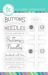 Graphic of Seeds & Such - Sew Essential Clear Stamp with different sentiments on it for papercrafting.