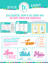 Bitty Strips Stamp Set - Sew Essential