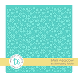 Graphic of Embossing Folder - Mini Meadow which is used for papercrafting.