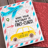 Road Map 6x6 Background Stamp