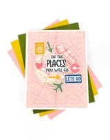Road Map 6x6 Background Stamp