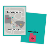 Graphic of handmade greeting card with Utah on it.
