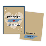 Graphic of handmade greeting card with Tennessee on it.