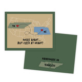 Graphic of handmade greeting card with Tennessee on it.