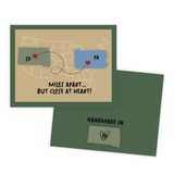Graphic of handmade greeting card with South Dakota on it.