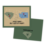 Graphic of handmade greeting card with South Carolina on it.