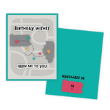 Graphic of handmade greeting card with Pennsylvania on it.