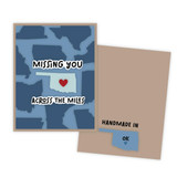 Graphic of handmade greeting card of Oklahoma.