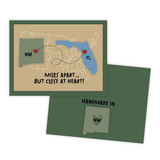 Graphic of handmade greeting card of New Mexico.