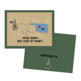 Graphic of handmade greeting card of New Hampshire.
