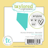 Graphic of Across America - Nevada Die & Clear Stamp Combo which is used for papercrafting.