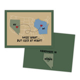 Graphic of handmade greeting card of Nevada.