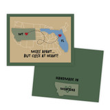 Graphic of handmade greeting card of Montana.