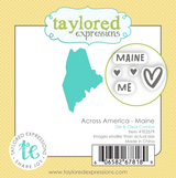 Graphic of Across America - Maine Die & Clear Stamp Combo which is used for papercrafting.