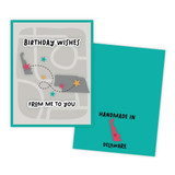 Graphic of handmade greeting card that is of Delaware.