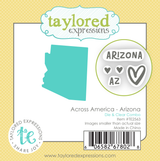 Graphic of Across America - Arizona Die & Clear Stamp combo used for papercrafting.