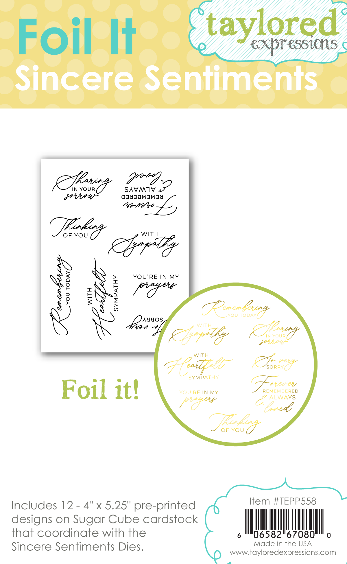Sincere Sentiments Stamp Set