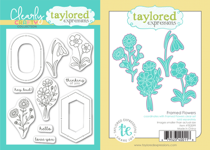 Framed Flowers Clear Stamp Set + Dies