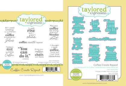 Coffee Create Repeat Stamp Set + Dies