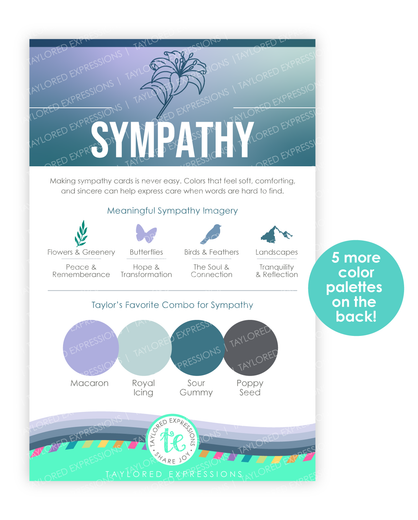 Graphic of Palette Playbook - Sympathy which is used for helping figure out color palettes.