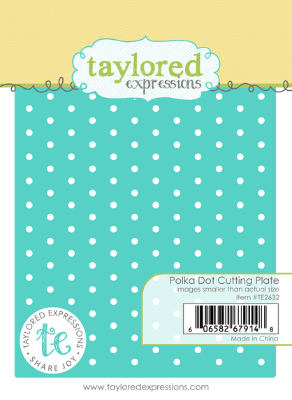 Graphic of Polka Dot Cutting Plate die which is used for papercrafting.