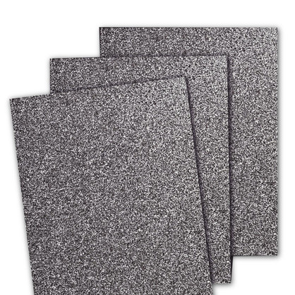 Graphic of Glitter Cardstock - Pewter which is a gray color.