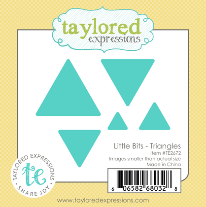 Graphic of Little Bits Die Set - Triangles which is used for papercrafting.