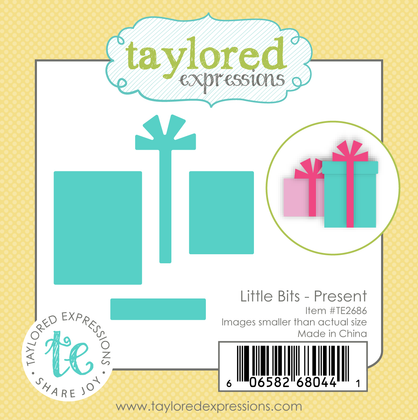 Graphic of Little bits Die Set - Present which is used or papercrafting.