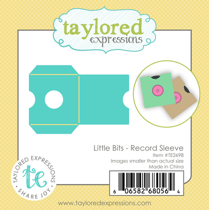 Graphic of Little Bits - Record Sleeve which includes dies for papercrafting.