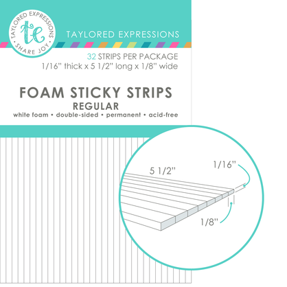 Graphic of Foam Sticky Strips - Regular which is used for papercrafting.