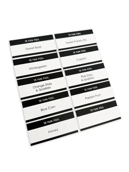 TE Fun Foil Perfect Pouch Labels Vol. 4