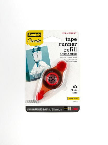 Image of Scotch Permanent Tape Runner Refill for papercrafting. Image of Scotch Permanent Tape Runner Refill for papercrafting.