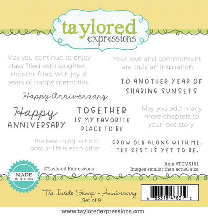 The Inside Scoop Stamp Set - Anniversary