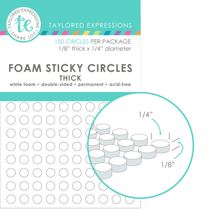Foam Sticky Circles - Thick