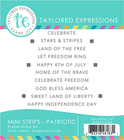 Mini Strips Stamp - Patriotic