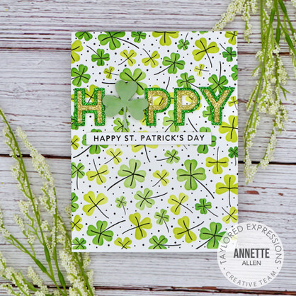 Shamrocks Stamp & Stencil Combo
