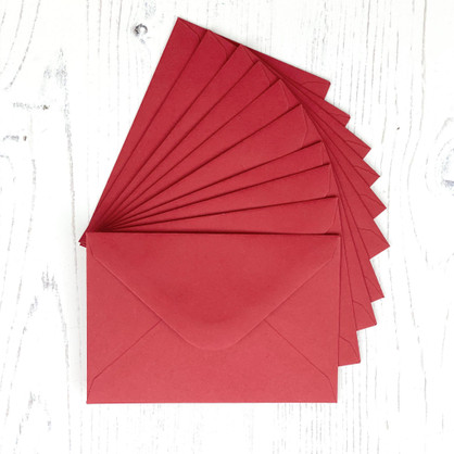Gift Card Envelopes - Red Gift Card Envelopes - Red