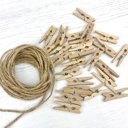Advent Calendar Twine & Clothespins