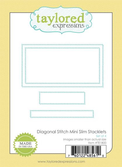 Diagonal Stitch Mini Slim Stacklets