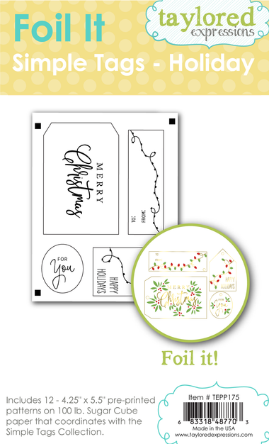 Foil It - Simple Tags Holiday