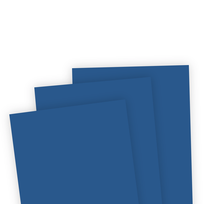 Three pieces of Blueberry Taylored Expressions premium cardstock, which is a dark blue color.