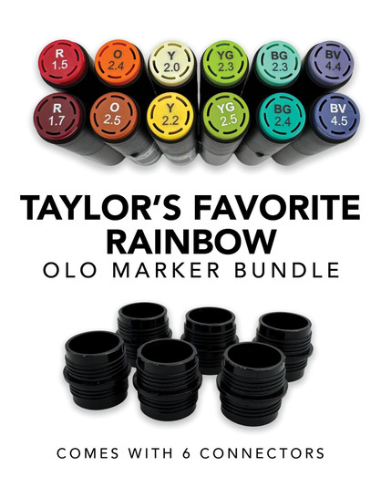 OLO Marker Collection - Taylor's Favorite Rainbow