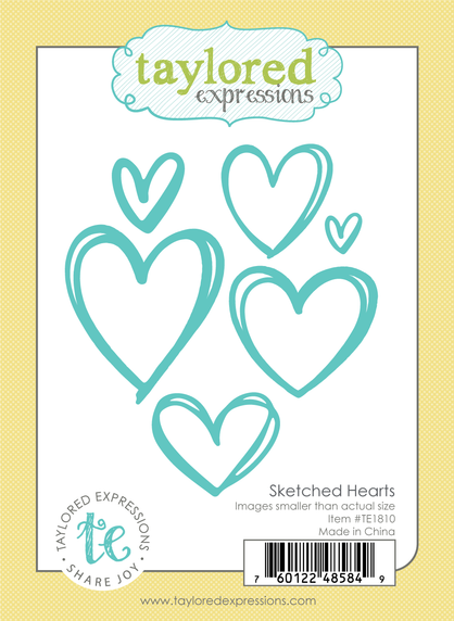Sketched Hearts Die Set