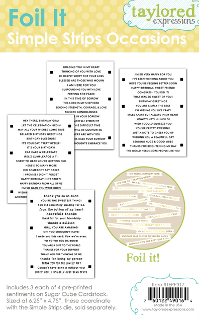 Foil It - Simple Strips Occasions