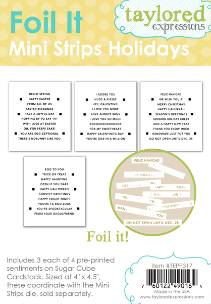 Foil It - Mini Strips Holidays