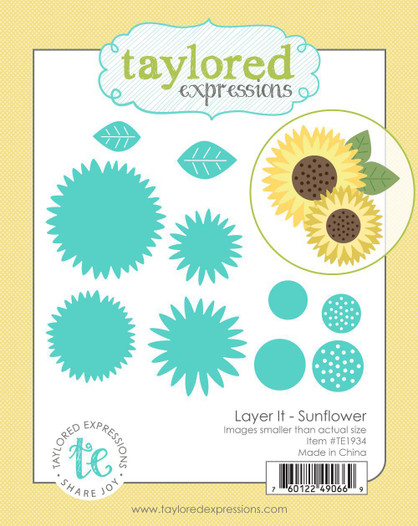 Graphic of Layer It - Sunflower which creates layers for making a sunflower for papercrafting. Graphic of Layer It - Sunflower which creates layers for making a sunflower for papercrafting.
