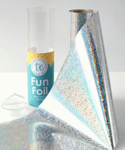 TE Fun Foil - Silver Stars & Sparkle