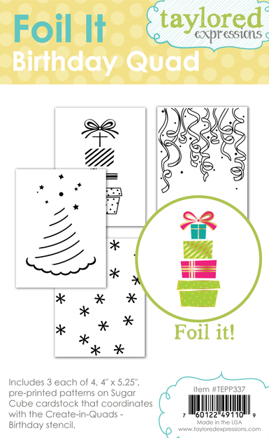 Foil It - Birthday Quad