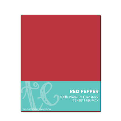 TE Premium Cardstock - Red Pepper